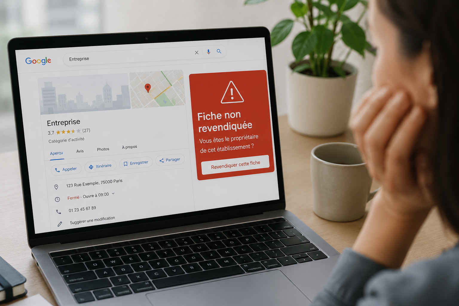 Fiche Google créée sans consentement