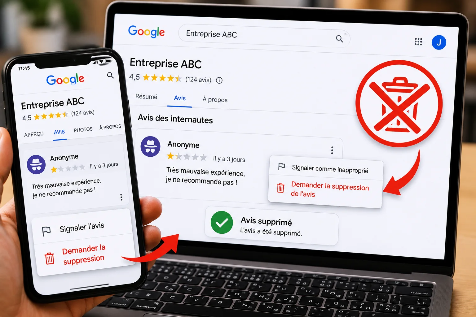 Peut-on supprimer un avis Google anonyme ou sans preuve ?